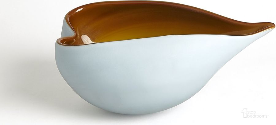 The appearance of Frosted Blue Small Bowl With Amber Casing designed by Global Views in the modern / contemporary interior design. This blue piece of furniture  was selected by 1StopBedrooms from Frosted Collection to add a touch of cosiness and style into your home. Sku: 8.82934. Material: Glass. Product Type: Bowl. Image1