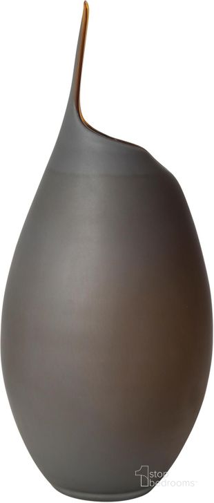 The appearance of Frosted Grey Large Vase With Amber Casing designed by Global Views in the modern / contemporary interior design. This gray piece of furniture  was selected by 1StopBedrooms from Frosted Collection to add a touch of cosiness and style into your home. Sku: 8.82541. Material: Glass. Product Type: Vase. Image1