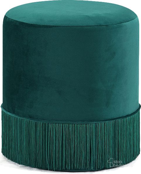 The appearance of Gérard Majella Green Velvet Ottoman designed by Furnique in the modern / contemporary interior design. This green piece of furniture  was selected by 1StopBedrooms from Gérard Majella Collection to add a touch of cosiness and style into your home. Sku: 130Green. Material: Velvet. Product Type: Vanity Stool. Image1