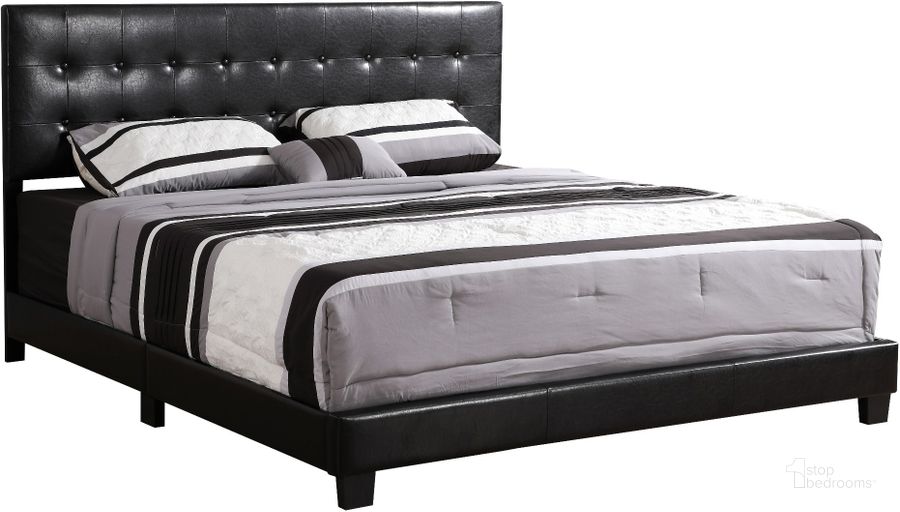 The appearance of Glory Furniture Caldwell King Bed, Black designed by Glory in the transitional interior design. This black piece of furniture  was selected by 1StopBedrooms from Caldwell Collection to add a touch of cosiness and style into your home. Sku: G1304-KB-UP-King Bed. Bed Type: Panel Bed. Material: Wood. Product Type: Panel Bed. Bed Size: King.