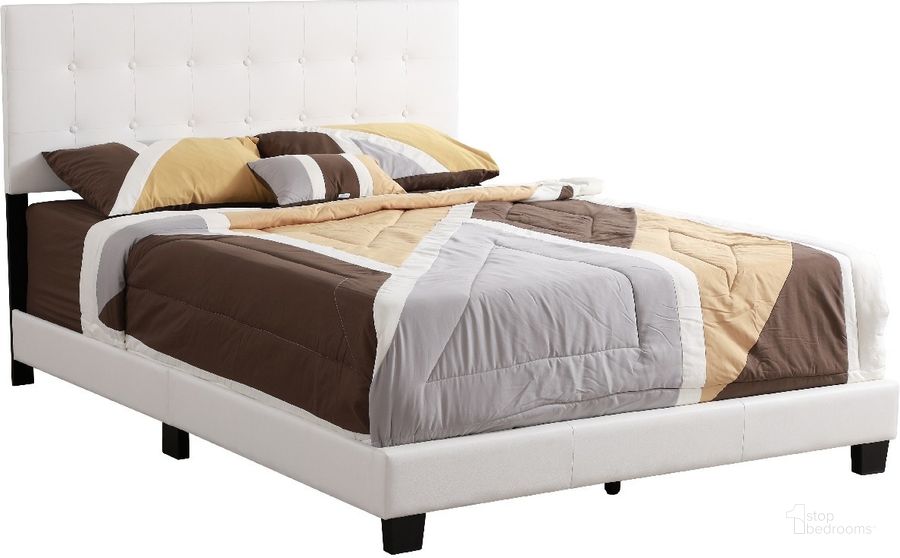 The appearance of Glory Furniture Caldwell Queen Bed, White designed by Glory in the transitional interior design. This white piece of furniture  was selected by 1StopBedrooms from Caldwell Collection to add a touch of cosiness and style into your home. Sku: G1305-QB-UP-Queen Bed. Bed Type: Panel Bed. Material: Wood. Product Type: Panel Bed. Bed Size: Queen.