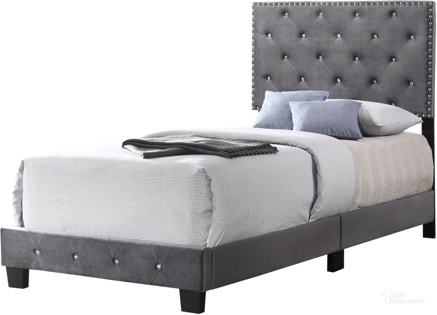 The appearance of Glory Furniture Suffolk Twin Bed, Gray designed by Glory in the modern / contemporary interior design. This gray piece of furniture  was selected by 1StopBedrooms from Suffolk Collection to add a touch of cosiness and style into your home. Sku: G1401-TB-UP-Headboard,Footboard Rails,Supports,Hardware. Bed Type: Panel Bed. Material: Wood. Product Type: Panel Bed. Bed Size: Twin. Image1