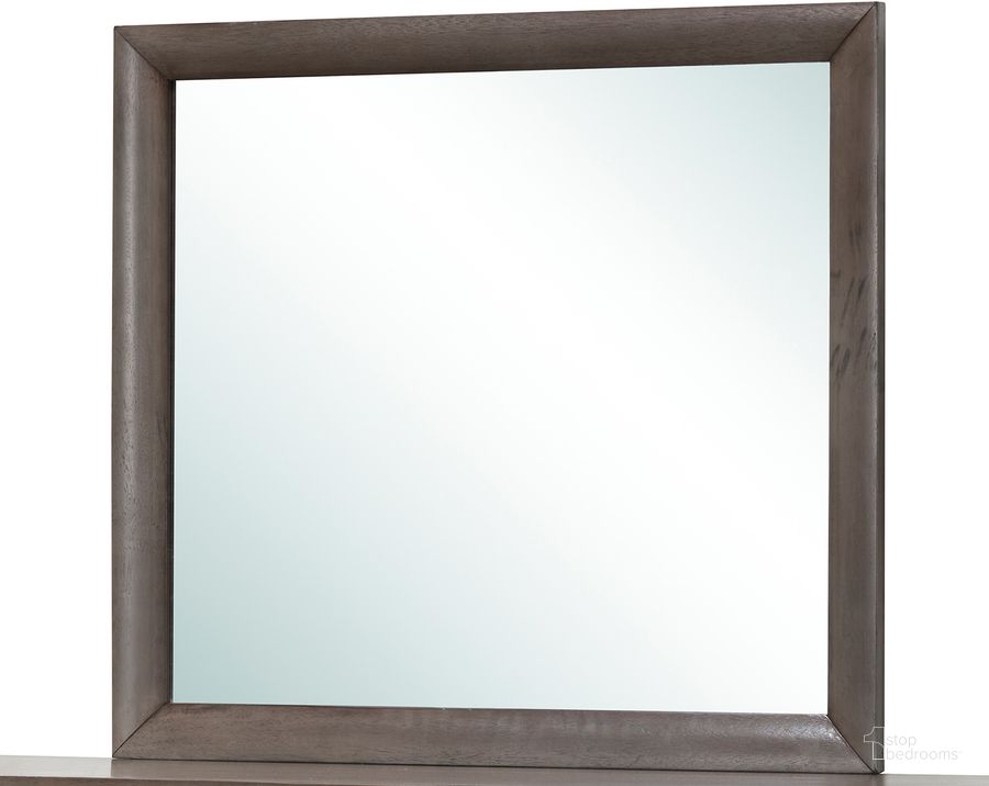 The appearance of Glory Furniture Mirror in Gray G1505-M designed by Glory in the transitional interior design. This gray piece of furniture  was selected by 1StopBedrooms from G1505 Collection to add a touch of cosiness and style into your home. Sku: G1505-M-Mirror. Material: Wood. Product Type: Dresser Mirror. Image1