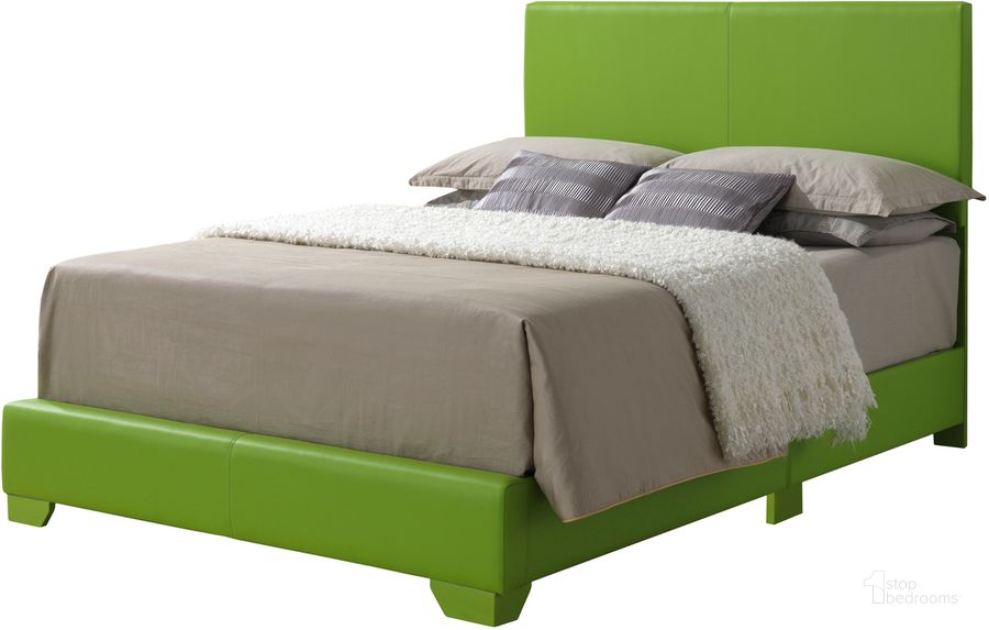The appearance of G1807 Youth Upholstered Bed (Green) (Full) designed by Glory in the modern / contemporary interior design. This green piece of furniture  was selected by 1StopBedrooms from G1807 Collection to add a touch of cosiness and style into your home. Sku: G1807-FB-UP;G0001-F. Bed Type: Platform Bed. Product Type: Platform Bed. Bed Size: Full. Image1