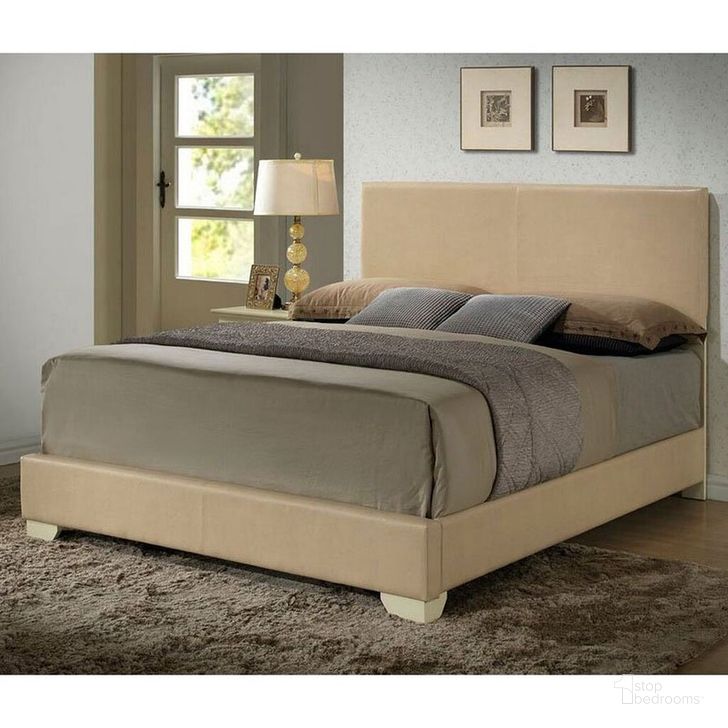 The appearance of G1875 Upholstered Bed (Queen) designed by Glory in the modern / contemporary interior design. This beige piece of furniture  was selected by 1StopBedrooms from G1875 Collection to add a touch of cosiness and style into your home. Sku: G1875-QB-UP;G0001-Q. Bed Type: Platform Bed. Product Type: Platform Bed. Bed Size: Queen. Image1
