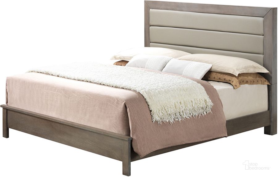 The appearance of Glory Furniture King Bed in Gray G2405A-KB designed by Glory in the transitional interior design. This gray piece of furniture  was selected by 1StopBedrooms from G2405A Collection to add a touch of cosiness and style into your home. Sku: G2405A-KB-King  Bed  Headboard;G2405A-KB-King Bed  Footboard;G2405A-KB-King Bed  Rails. Bed Type: Panel Bed. Material: Wood. Product Type: Panel Bed. Bed Size: King.