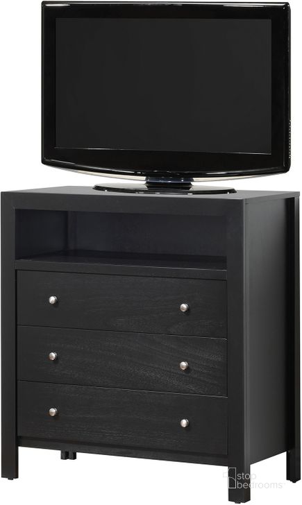 The appearance of Glory Furniture Media Chest in Black designed by Glory in the transitional interior design. This black piece of furniture  was selected by 1StopBedrooms from G2450 Collection to add a touch of cosiness and style into your home. Sku: G2450-TV-Media Chest. Material: Wood. Product Type: Media Chest.