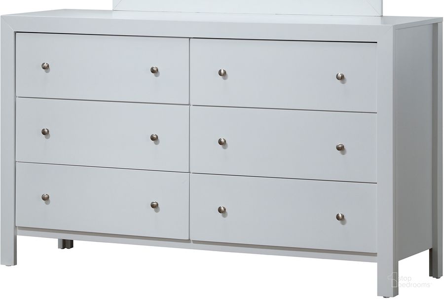 The appearance of Glory Furniture Dresser designed by Glory in the transitional interior design. This white piece of furniture  was selected by 1StopBedrooms from G2490 Collection to add a touch of cosiness and style into your home. Sku: G2490-D-Dresser. Material: Wood. Product Type: Dresser. Image1