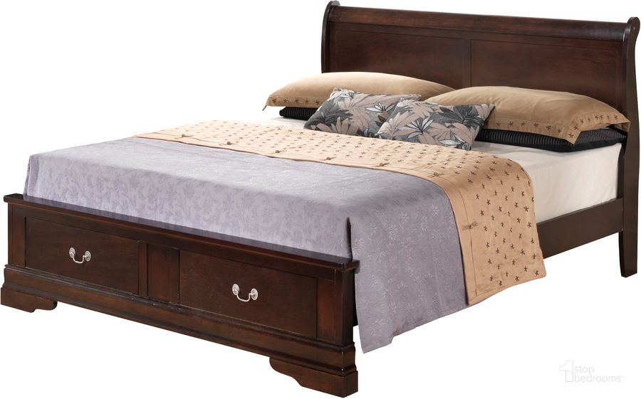 The appearance of Glory Furniture G3125 King Low Profile Storage Bed in Cappuccino designed by Glory in the traditional interior design. This cappuccino piece of furniture  was selected by 1StopBedrooms from G3125 Collection to add a touch of cosiness and style into your home. Sku: G3125D-KSB2-King  Bed  Headboard;G3125D-KSB2-King Bed  Footboard;G3125D-KSB2-King Bed  Rails;G3125D-KSB2-king  Bed  Footboard Drawers. Bed Type: Storage Bed. Material: Wood. Product Type: Storage Bed. Bed Size: King.