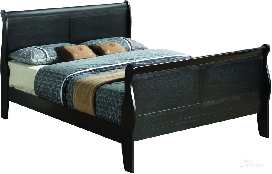 The appearance of Glory Furniture G3150 Full Bed in Black designed by Glory in the traditional interior design. This black piece of furniture  was selected by 1StopBedrooms from G3150 Collection to add a touch of cosiness and style into your home. Sku: G3150A-FB-Full Bed  Headboard & Footboard;G3150A-FB-Full Bed  Rails. Bed Type: Sleigh Bed. Material: Wood. Product Type: Sleigh Bed. Bed Size: Full. Image1