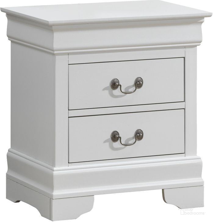 The appearance of Glory Furniture G3190 Night Stand in White designed by Glory in the traditional interior design. This white piece of furniture  was selected by 1StopBedrooms from G3190 Collection to add a touch of cosiness and style into your home. Sku: G3190-N-Nightstand. Material: Wood. Product Type: Nightstand. Image1