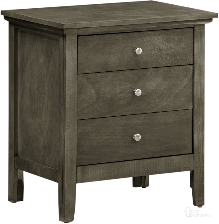 The appearance of G5405 Drawer Nightstand designed by Glory in the modern / contemporary interior design. This gray piece of furniture  was selected by 1StopBedrooms from G54 Collection to add a touch of cosiness and style into your home. Sku: G5405-N-3 Drawer Nightstand. Material: Wood. Product Type: Nightstand.