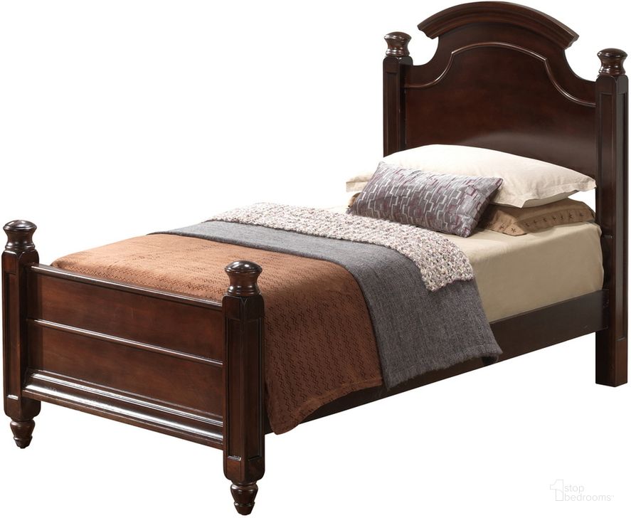 The appearance of G5950 Youth Low Post Bed (Full) designed by Glory in the traditional interior design. This cappuccino piece of furniture  was selected by 1StopBedrooms from G59 Collection to add a touch of cosiness and style into your home. Sku: G5950A-FB-Full Bed  Headboard & Footboard;G5950A-FB-Full  Bed  Posts;G5950A-FB-Full Bed  Rails. Bed Type: Poster Bed. Material: Wood. Product Type: Poster Bed. Bed Size: Full. Image1