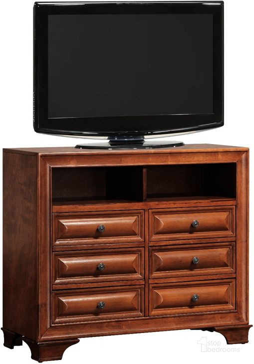 The appearance of G8850 Media Chest designed by Glory in the traditional interior design. This cherry piece of furniture  was selected by 1StopBedrooms from G8850 Collection to add a touch of cosiness and style into your home. Sku: G8850-TV-TV Media Chest. Material: Wood. Product Type: Media Chest. Image1