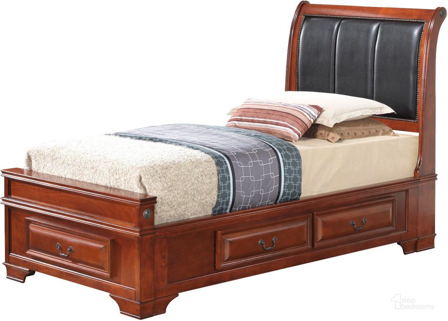 The appearance of G8850C Upholstered Storage Bed (Full) designed by Glory in the traditional interior design. This cherry piece of furniture  was selected by 1StopBedrooms from G8850 Collection to add a touch of cosiness and style into your home. Sku: G8850C-FB3-Full  Bed  Headboard;G8850C-FB3-Full Storage Bed  Footboard;G8850C-FB3-Full Storage Bed  Rails;G8850C-FB3-Full Storage Bed  Drawers for Rails;G8850C-FB3-Full Storage Bed  Drawers for Rails;G8850C-FB3-Full Storage Bed  Drawers for Footboard. Bed Type: Storage Bed. Material: Wood. Product Type: Storage Bed. Bed Size: Full. Image1