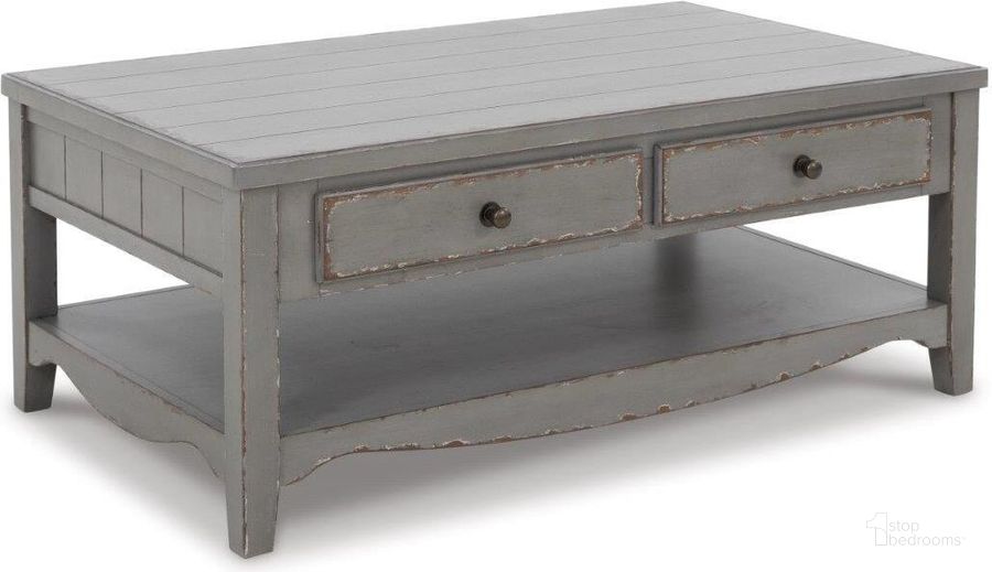 The appearance of Gadeloff Antique Gray Coffee and Cocktail Table designed by Versailles Home in the traditional interior design. This antique gray piece of furniture  was selected by 1StopBedrooms from Gadeloff Collection to add a touch of cosiness and style into your home. Sku: T784-1. Material: Wood. Product Type: Cocktail Table. Image1