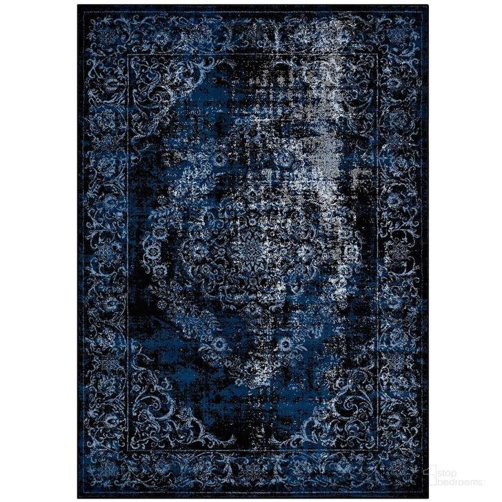 The appearance of Gamela Rustic Vintage Ornate Floral Medallion 8X10 Area Rug In Moroccan Blue and Light Blue designed by Modway in the modern / contemporary interior design. This moroccan blue and light blue piece of furniture  was selected by 1StopBedrooms from Gamela Collection to add a touch of cosiness and style into your home. Sku: R-1132B-810. Material: Polypropylene. Product Type: Area Rugs. Image1