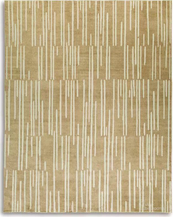 The appearance of Garden Lots Tan and Cream Rug 0qd24544487 designed by Isaac Tahari in the transitional interior design. This tan and cream piece of furniture  was selected by 1StopBedrooms from Garden Lots Collection to add a touch of cosiness and style into your home. Sku: R406211. Product Type: Rug. Image1