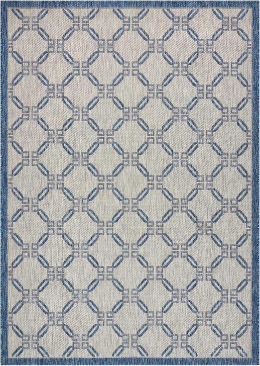 The appearance of Garden Party Ivory And Blue 10 X 13 Area Rug designed by Nourison in the transitional interior design. This ivory and blue piece of furniture  was selected by 1StopBedrooms from Garden Party Collection to add a touch of cosiness and style into your home. Sku: 99446380869. Material: Polypropylene. Product Type: Area Rugs. Image1