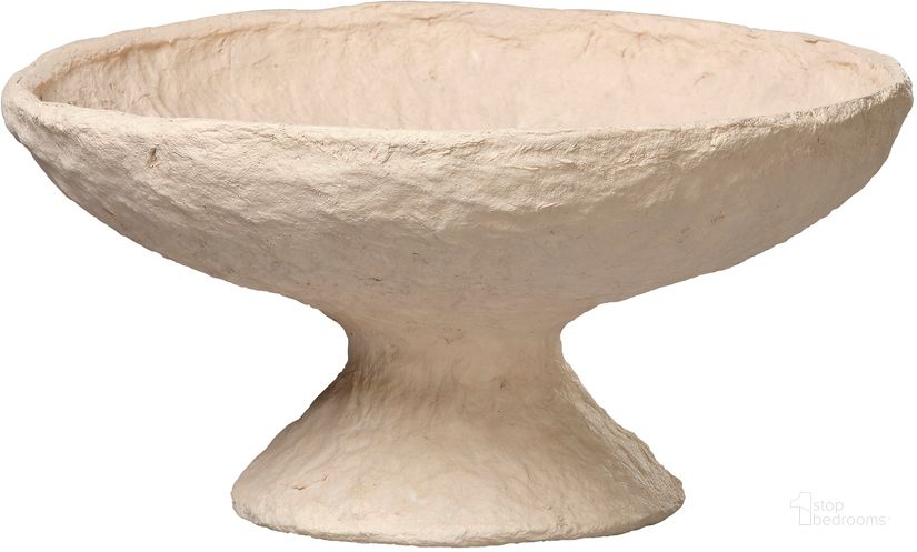The appearance of Garden Pedestal Bowl In Cream designed by Jamie Young Company in the modern / contemporary interior design. This cream piece of furniture  was selected by 1StopBedrooms from Garden Collection to add a touch of cosiness and style into your home. Sku: 7GARD-PECR. Material: Cotton. Product Type: Bowl. Image1