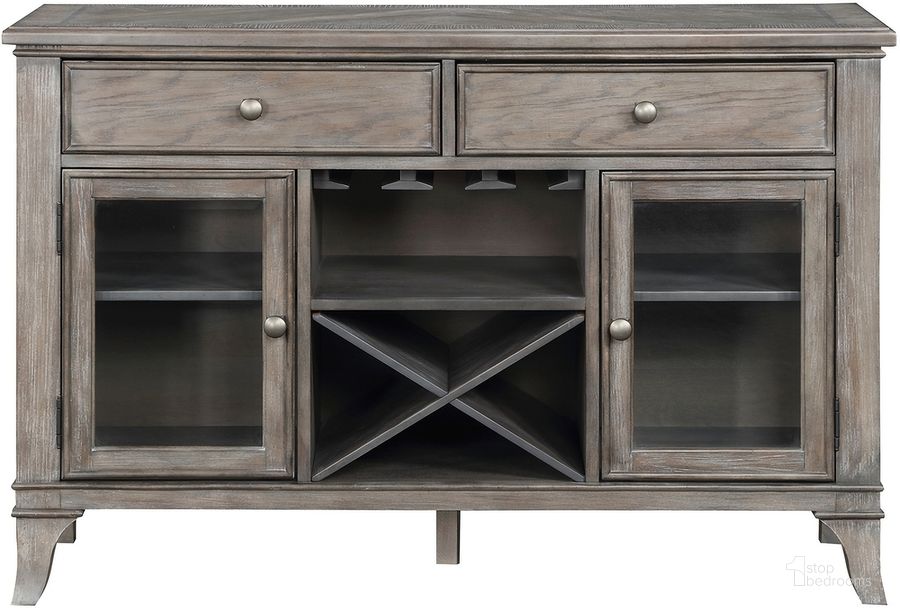 The appearance of Garner Server In Gray and Brown designed by Homelegance in the traditional interior design. This brown and gray piece of furniture  was selected by 1StopBedrooms from Garner Collection to add a touch of cosiness and style into your home. Sku: 5827-40. Product Type: Server. Image1