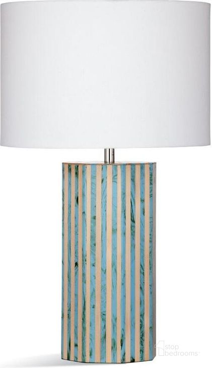 The appearance of Garrett Table Lamp designed by Bassett Mirror Company in the modern / contemporary interior design. This blue piece of furniture  was selected by 1StopBedrooms from Garrett Collection to add a touch of cosiness and style into your home. Sku: L4145TEC. Product Type: Table Lamp.