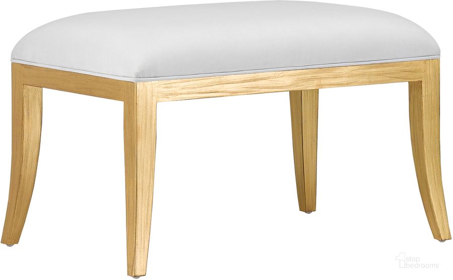 The appearance of Garson Gold Ottoman designed by Currey & Company in the modern / contemporary interior design. This gold piece of furniture  was selected by 1StopBedrooms from Garson Collection to add a touch of cosiness and style into your home. Sku: 7000-0231. Material: Wood. Product Type: Ottoman. Image1