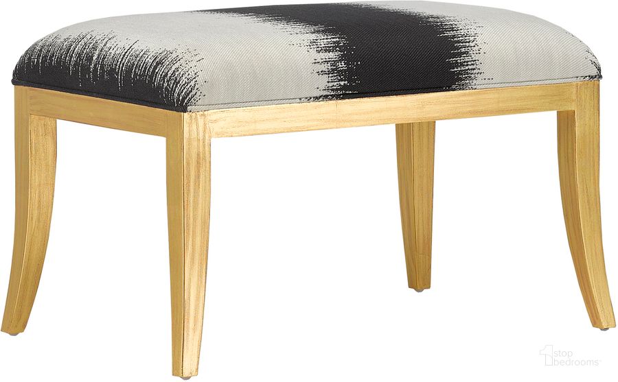 The appearance of Garson Gold Ottoman designed by Currey & Company in the modern / contemporary interior design. This gold and black piece of furniture  was selected by 1StopBedrooms from Garson Collection to add a touch of cosiness and style into your home. Sku: 7000-0232. Material: Wood. Product Type: Ottoman. Image1