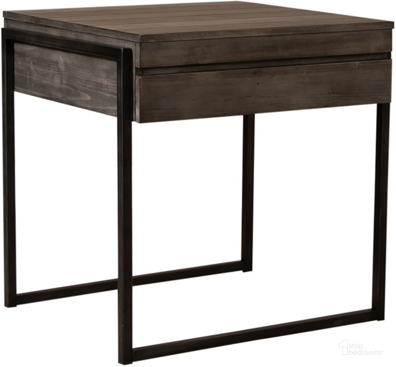 The appearance of Gateway End Table designed by Liberty in the modern / contemporary interior design. This weathered gray piece of furniture  was selected by 1StopBedrooms from Gateway Collection to add a touch of cosiness and style into your home. Sku: 393-OT1020. Product Type: End Table. Material: Pine. Image1