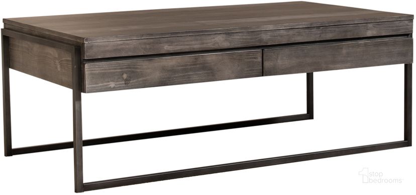 The appearance of Gateway Rectangular Cocktail Table designed by Liberty in the modern / contemporary interior design. This weathered gray piece of furniture  was selected by 1StopBedrooms from Gateway Collection to add a touch of cosiness and style into your home. Sku: 393-OT1010. Product Type: Coffee and Cocktail Table. Material: Pine. Image1