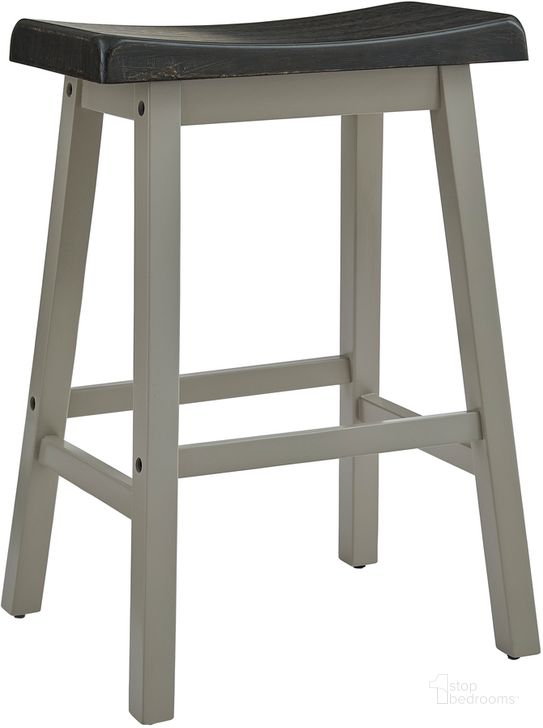 The appearance of Gateway Street Counter Stools Set of 2 In Graphite designed by Progressive Furniture in the transitional interior design. This graphite piece of furniture  was selected by 1StopBedrooms from Gateway Street Collection to add a touch of cosiness and style into your home. Sku: D460-64K. Product Type: Barstool. Material: Rubberwood. Image1