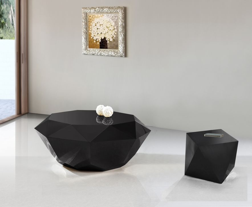The appearance of Gemma Occasional Table Set (Matte Black) designed by Meridian in the modern / contemporary interior design. This matte black piece of furniture  was selected by 1StopBedrooms from Gemma Collection to add a touch of cosiness and style into your home. Sku: 222Black-C;222Black-E. Product Type: Occasional Table Set. Image1