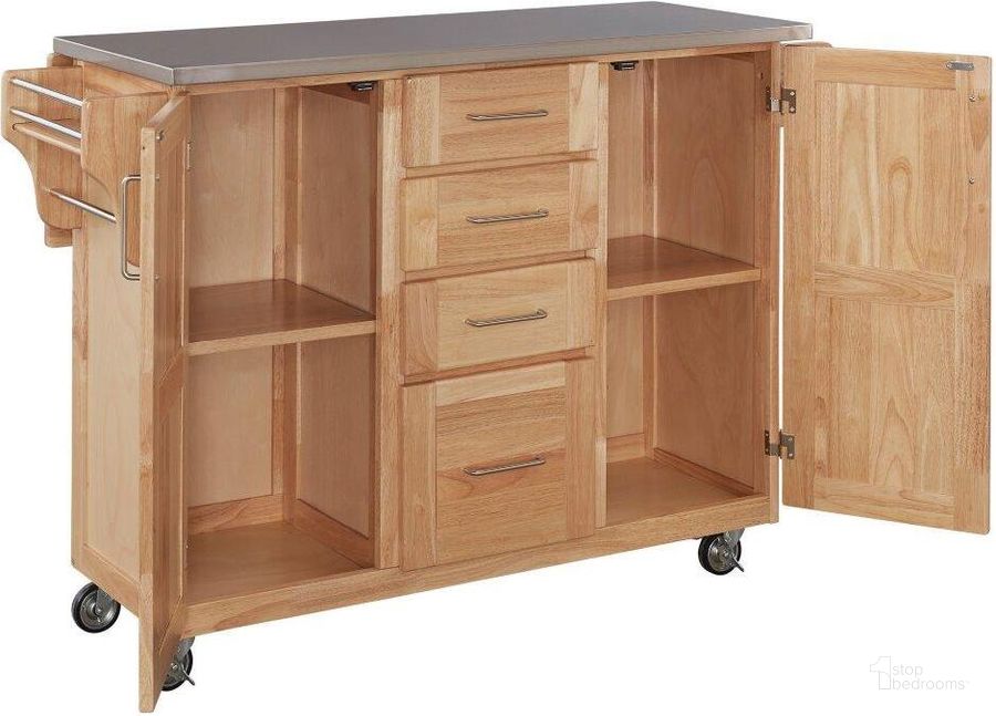 The appearance of General Line Brown Kitchen Cart 5086-95 designed by Homestyles in the traditional interior design. This brown and gray piece of furniture  was selected by 1StopBedrooms from General Line Collection to add a touch of cosiness and style into your home. Sku: 5086-95. Material: Wood. Product Type: Kitchen Cart. Image1