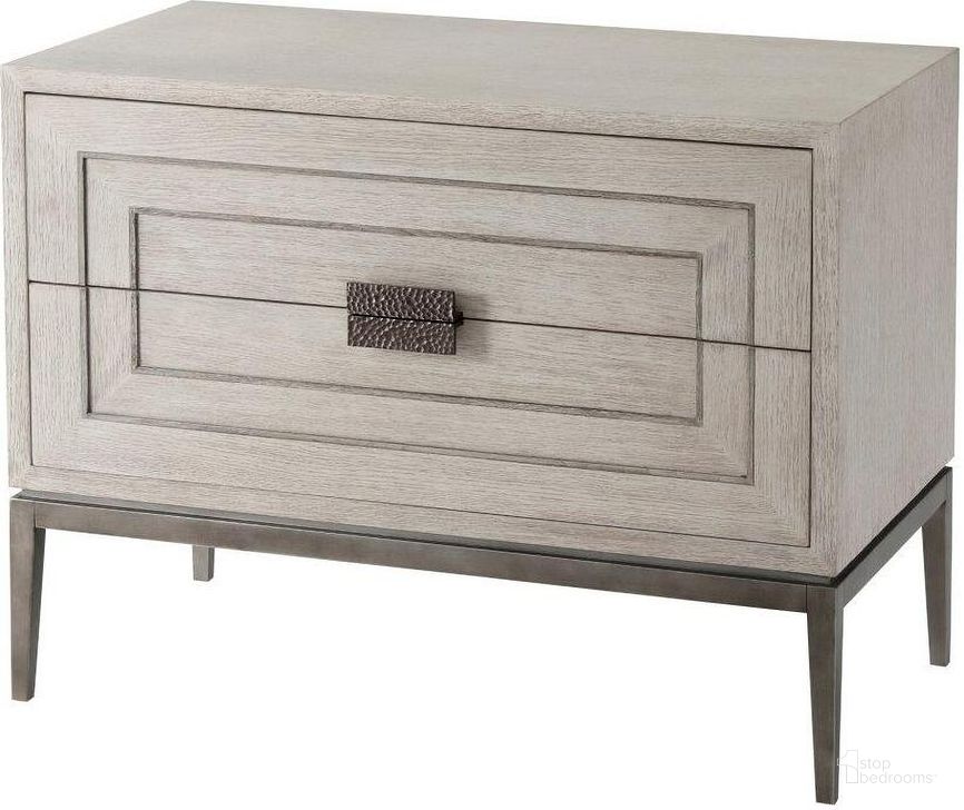 The appearance of Genevra Nightstand 6005-593.C119 designed by Theodore Alexander in the transitional interior design. This  piece of furniture  was selected by 1StopBedrooms from Isola Collection to add a touch of cosiness and style into your home. Sku: 6005-593.C119. Material: Wood. Product Type: Nightstand.