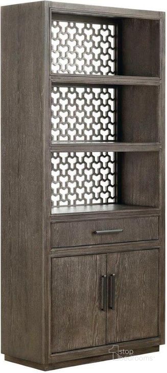The appearance of Geode Warm Kona Tourmaline Door Bookcase designed by A.R.T. in the transitional interior design. This brown piece of furniture  was selected by 1StopBedrooms from Geode Collection to add a touch of cosiness and style into your home. Sku: 238801-2303. Material: Wood. Product Type: Bookcase. Image1