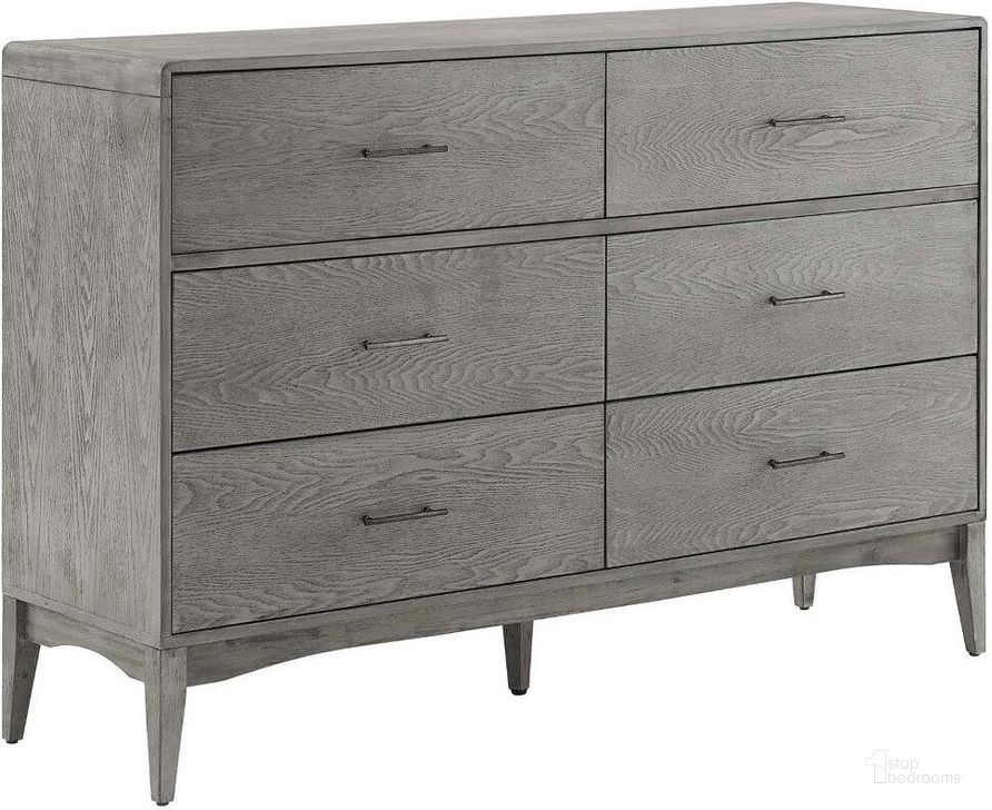 The appearance of Georgia Wood Dresser designed by Modway in the modern / contemporary interior design. This gray piece of furniture  was selected by 1StopBedrooms from Georgia Collection to add a touch of cosiness and style into your home. Sku: MOD-6242-GRY. Product Type: Dresser. Material: Rubberwood. Image1