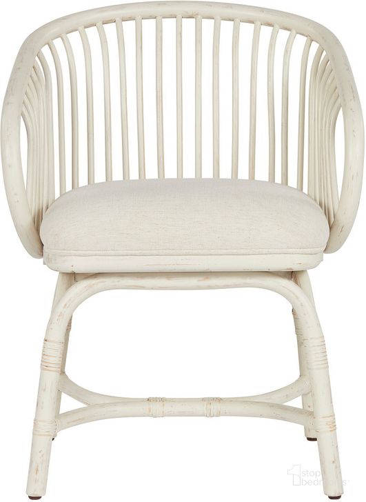 The appearance of Getaway Egret Aruba Rattan Dining Chair designed by Universal in the modern / contemporary interior design. This egret piece of furniture  was selected by 1StopBedrooms from Getaway Collection to add a touch of cosiness and style into your home. Sku: U033D637. Material: Fabric. Product Type: Dining Chair. Image1