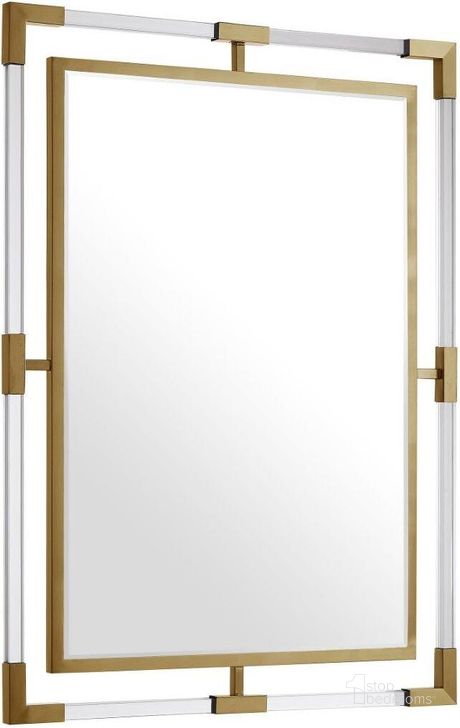 The appearance of Ghost Gold Mirror 451-M designed by Meridian in the modern / contemporary interior design. This gold piece of furniture  was selected by 1StopBedrooms from Ghost Collection to add a touch of cosiness and style into your home. Sku: 451-M. Product Type: Dresser Mirror. Image1
