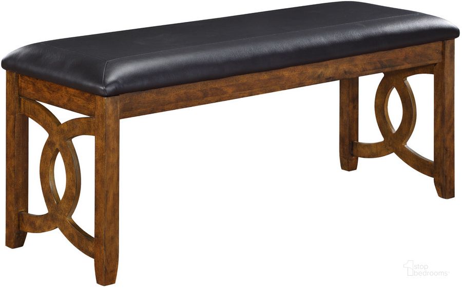 The appearance of Gia Brown 46 Inch Bench designed by New Classic in the transitional interior design. This brown piece of furniture  was selected by 1StopBedrooms from Gia Collection to add a touch of cosiness and style into your home. Sku: D1701-25-BRN. Product Type: Bench. Image1