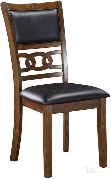 The appearance of Gia Brown Dining Chair Set Of 2 designed by New Classic in the transitional interior design. This brown piece of furniture  was selected by 1StopBedrooms from Gia Collection to add a touch of cosiness and style into your home. Sku: D1701-20-BRN. Product Type: Dining Chair. Image1