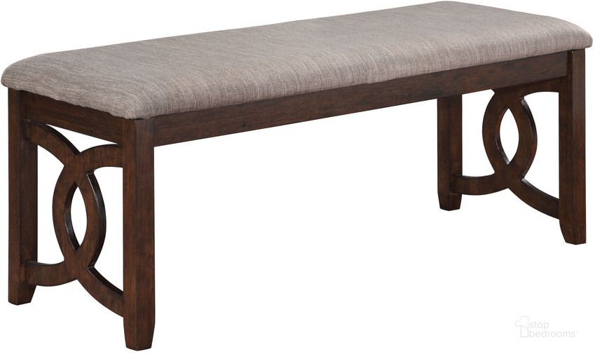 The appearance of Gia Cherry 46 Inch Bench designed by New Classic in the transitional interior design. This cherry piece of furniture  was selected by 1StopBedrooms from Gia Collection to add a touch of cosiness and style into your home. Sku: D1701-25-CHY. Product Type: Bench. Image1