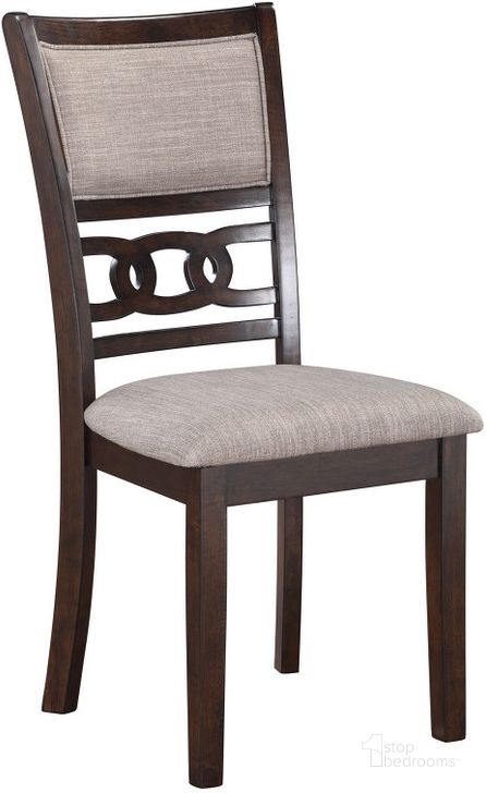 The appearance of Gia Cherry Dining Chair Set Of 2 designed by New Classic in the transitional interior design. This cherry piece of furniture  was selected by 1StopBedrooms from Gia Collection to add a touch of cosiness and style into your home. Sku: D1701-20-CHY. Product Type: Dining Chair. Image1