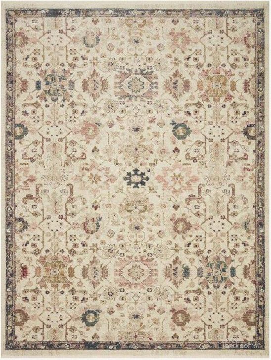 The appearance of Giada Ivory/Multi Rug GIADGIA-04IVML160S designed by Loloi Rugs in the traditional interior design. This ivory and multi piece of furniture  was selected by 1StopBedrooms from Giada Collection to add a touch of cosiness and style into your home. Sku: GIADGIA-04IVML160S. Material: Polypropylene. Product Type: Rug. Image1