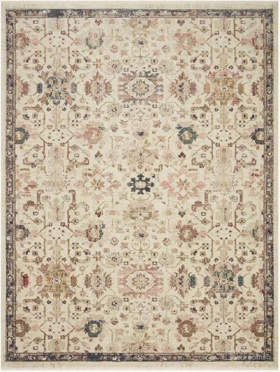 The appearance of Giada Ivory/Multi Rug GIADGIA-04IVML27A0 designed by Loloi Rugs in the traditional interior design. This ivory and multi piece of furniture  was selected by 1StopBedrooms from Giada Collection to add a touch of cosiness and style into your home. Sku: GIADGIA-04IVML27A0. Material: Polypropylene. Product Type: Rug. Image1