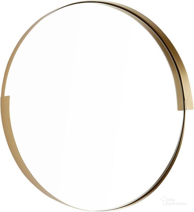 The appearance of Gilded Band Gold Large Mirror designed by Cyan Design in the modern / contemporary interior design. This gold piece of furniture  was selected by 1StopBedrooms from Gilded Collection to add a touch of cosiness and style into your home. Sku: 10515. Product Type: Mirror. Material: Iron.