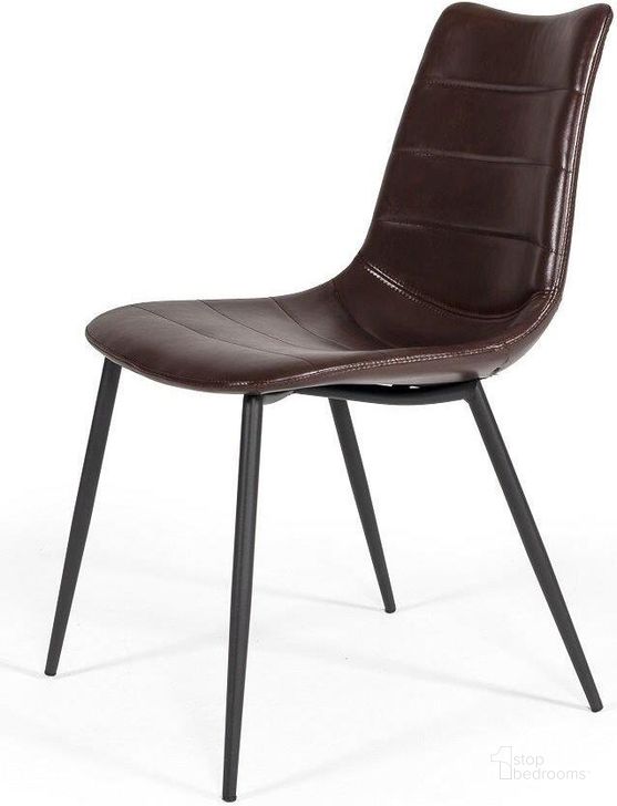 The appearance of Gilliam Modern Brown Dining Chair Set Of 2 designed by VIG Furniture in the modern / contemporary interior design. This brown piece of furniture  was selected by 1StopBedrooms from  to add a touch of cosiness and style into your home. Sku: VGHR3260-BRN. Material: Leather. Product Type: Dining Chair. Image1