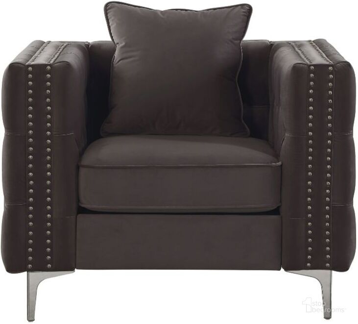 The appearance of Gillian II Chair designed by ACME in the rustic / southwestern interior design. This dark gray piece of furniture  was selected by 1StopBedrooms from Gillian Ii Collection to add a touch of cosiness and style into your home. Sku: 53385ARM;53389BODY. Material: Fabric. Product Type: Living Room Chair. Image1