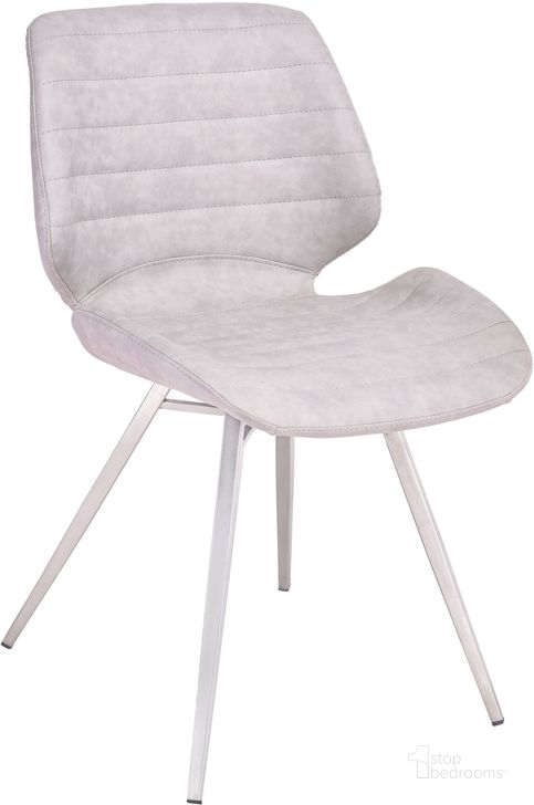 The appearance of Gina Light Grey Dining Chair Set of 2 designed by Bellini Modern Living in the modern / contemporary interior design. This gray piece of furniture  was selected by 1StopBedrooms from Gina Collection to add a touch of cosiness and style into your home. Sku: Gina-DC LGY. Product Type: Dining Chair. Image1