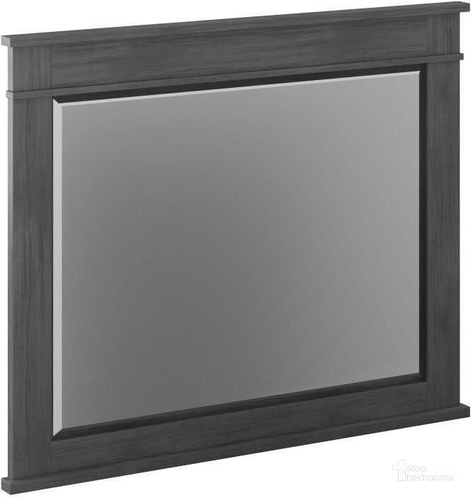 The appearance of Glacier Bay Mirror In Warm Gray designed by Emerald Home Furnishings in the transitional interior design. This warm gray piece of furniture  was selected by 1StopBedrooms from Glacier Bay Collection to add a touch of cosiness and style into your home. Sku: B461-24. Material: Wood. Product Type: Mirror. Image1