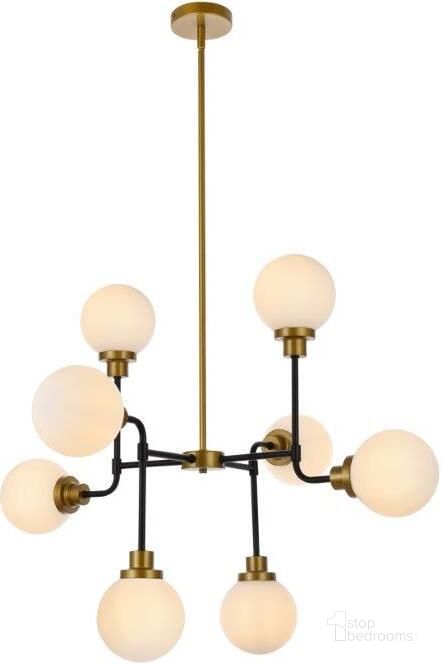 The appearance of Glade Brass and Black Pendant Lighting 0qd24307594 designed by Isaac Tahari in the transitional interior design. This brass and black piece of furniture  was selected by 1StopBedrooms from Glade Collection to add a touch of cosiness and style into your home. Sku: LD7038D36BRB. Material: Metal. Product Type: Pendant Lighting. Image1